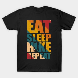Eat Sleep Hike Repeat funny T-Shirt